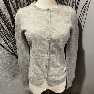 🌸J. CREW HEATHER GREY ALPACA CARDIGAN SWEATER 🌸